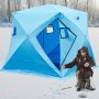 Pop-up 4-person Ice Shelter Fishing Tent Shanty Accessories Window Inside Good