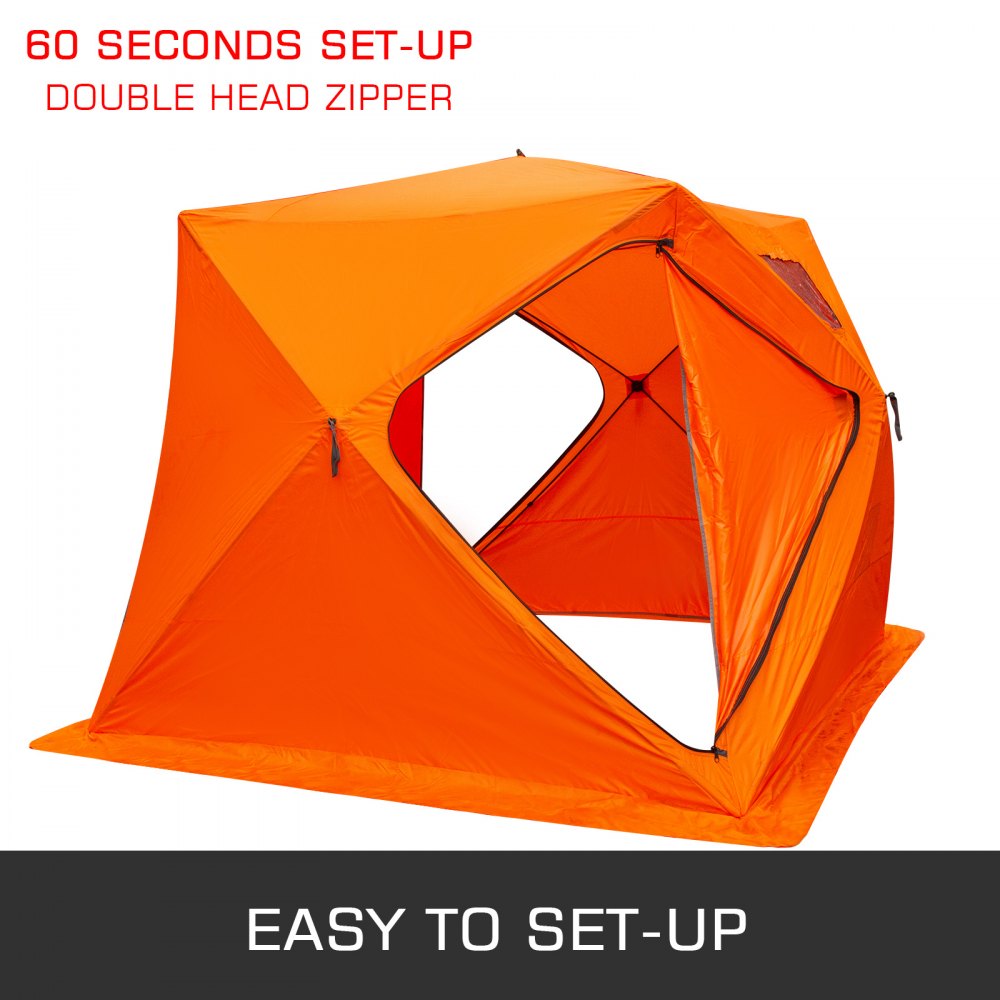 Ice Fishing Shelter Tent Portable House Outdoor Fish Equipment W/ Carry Bag