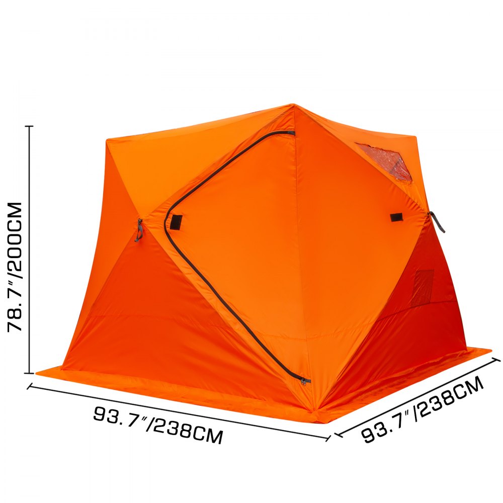 Ice Fishing Shelter Tent Portable House Outdoor Fish Equipment W/ Carry Bag