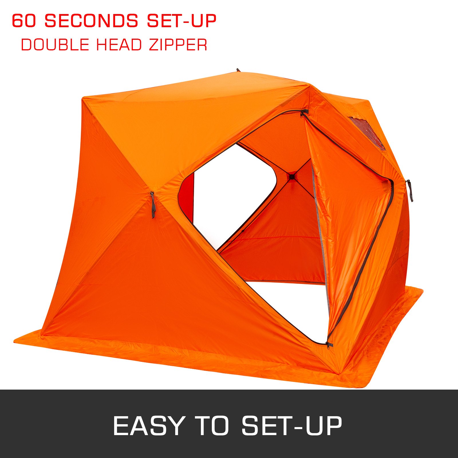 Ice Fishing Shelter Tent Portable House Outdoor Fish Equipment W/ Carry Bag