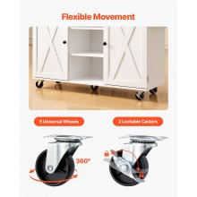 52in Kitchen Island Cart Rolling Storage Cabinet Table with Drawer Drop Leaf