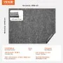 VEVOR Rug Pad Without Slip Resistance, Protective Cushioning Carpet Pad 9' x 12', 1/2"Thick, 100% Pure Polyester Felt, 10-11㎡ Premium Comfort Underfoot Carpet Padding Rug Cushion for All Floor, Gray