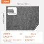 VEVOR Rug Pad Without Slip Resistance, Protective Cushioning Carpet Pad, 8' x 10', 1/2"Thick, 100% Pure Polyester Felt, 7-8㎡ Premium Comfort Underfoot Carpet Padding Rug Cushion for All Floors, Gray