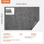 VEVOR Rug Pad Gripper 4' x 6' Protective Carpet Pad 0.47" Thick for All Floors