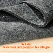 VEVOR Rug Pad Gripper 8' x 10' Protective Carpet Pad 0.24" Thick for All Floors
