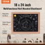 Magnetická tabule VEVOR, závěsné cedule s křídami a gumou, vintage dřevěná tabule, rustikální hnědý rámovaný kalendář a nástěnky, 18" x 24", kuchyně, domácí dekorace, svatba