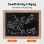VEVOR Magnetic Chalk Board, Hanging Message Signs with Chalks & Eraser, Vintage Chalkboard Sign, Rustic Brown Framed Calendar and Bulletin Combo Boards, 18"x24", Kitchen, Home Decor, Wedding
