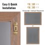 VEVOR Magnetic Chalk Board, Hanging Message Signs with Chalks & Eraser, Vintage Chalkboard Sign, Rustic Brown Framed Calendar and Bulletin Combo Boards, 18"x24", Kitchen, Home Decor, Wedding