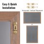 VEVOR Magnetic Chalk Board, Hanging Message Signs with Chalks & Eraser, Vintage Chalkboard Sign, Rustic Brown Framed Calendar and Bulletin Combo Boards, 30"x20", Kitchen, Home Decor, Wedding
