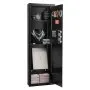 VEVOR Wall Safe, 4-Tier Hidden Wall Mounted Gun Safe with Password & Key, Q235 Cold-Rolled Steel In-Wall Box with LED Lighting, 3 Adjustable Shelves & Key Holders for Money, Jewelry, Passport, Black