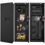 VEVOR 42,91" Tall Wall Gun Safe 4-Tier Hidden Gun Safe med tastatur og fingeraftryk