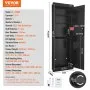 VEVOR 42.91" Tall Wall Gun Safe, 4-Tier Hidden Gun Safe with Keypad & Fingerprint, 3 Removable Shelves & 6 Key Holders, Q235 Cold-Rolled Steel Gun Safe with LED Light, Vibration Alarm, Holster & Stock