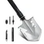 VEVOR Survival Shovel, 8 in 1 Camping Shovel Folding Multitool, Military Grade Portable Compact Tactical Shovel, Multifunction for Off-Roading, Camping, Hiking, Outdoor, Survivalist and Emergency