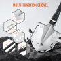 Survival Shovel 13 in 1 Camping Shovel Folding Multitool Portable Compact