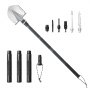 VEVOR Survival Shovel, 13 in 1 Camping Shovel Folding Multitool, Military Grade Portable Compact Tactical Shovel, Multifunction for Off-Roading, Camping, Hiking, Outdoor, Survivalist and Emergency