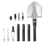 VEVOR Survival Shovel, 13 in 1 Camping Shovel Folding Multitool, Military Grade Portable Compact Tactical Shovel, Multifunction for Off-Roading, Camping, Hiking, Outdoor, Survivalist and Emergency