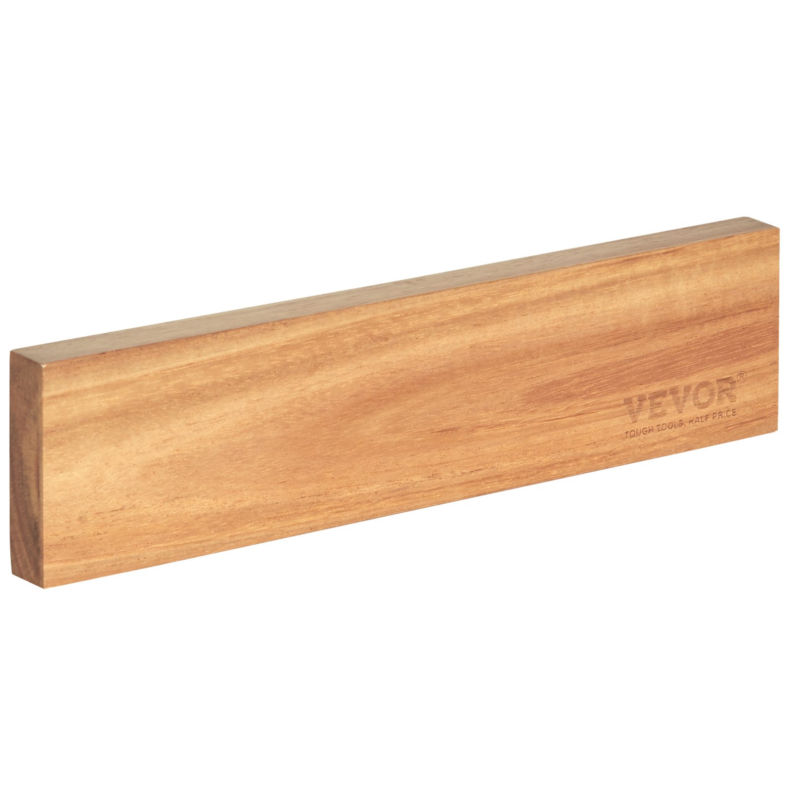 VEVOR 10" Magnetic Knife Storage Holder Wall Mount Knife Strip Acacia Wood