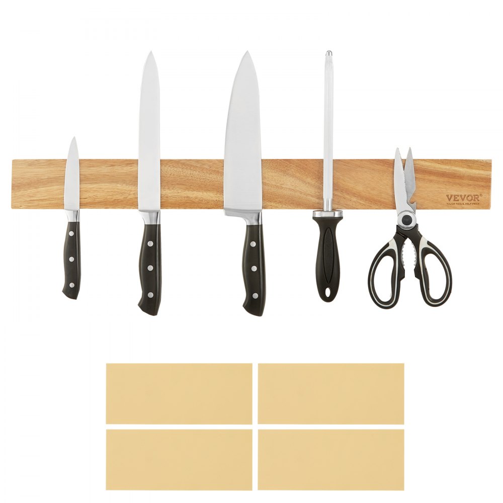 Magnetic Knife Storage Holder for Kitchen, Magnetic Knife Block Holder  Stand Rack, Knife Organizer Shelf Rack with Strong Enhanced Magnets