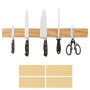 Magnetický držiak na nože VEVOR s vylepšeným silným magnetom, 24" organizér pásikov na nože bez vŕtania na stenu, multifunkčný stojan na nože z akáciového dreva, lišta na kuchynské nože, náčinie, náradie