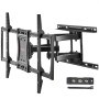 VEVOR Full Motion TV Mount Fits for Most 37-75 inch TVs, Swivel Tilt Horizontal Adjustment TV Wall Mount Bracket with 4 Articulating Arms, Max VESA 600x400mm, Holds up to 132 lbs