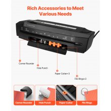 VEVOR Laminator Machine, Cold and Hot Laminator for Max A3 Paper Size, 1 min Quick Warm Portable Laminator, 3-10 mil Thickness, Ideal for Home, Office, Business, or School Supplies, Black