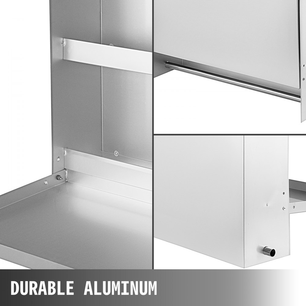 Trailer Door Cabinet Trailer Cabinet Aluminum 33.4x26.3x7.2 Inch Storage Cabinet