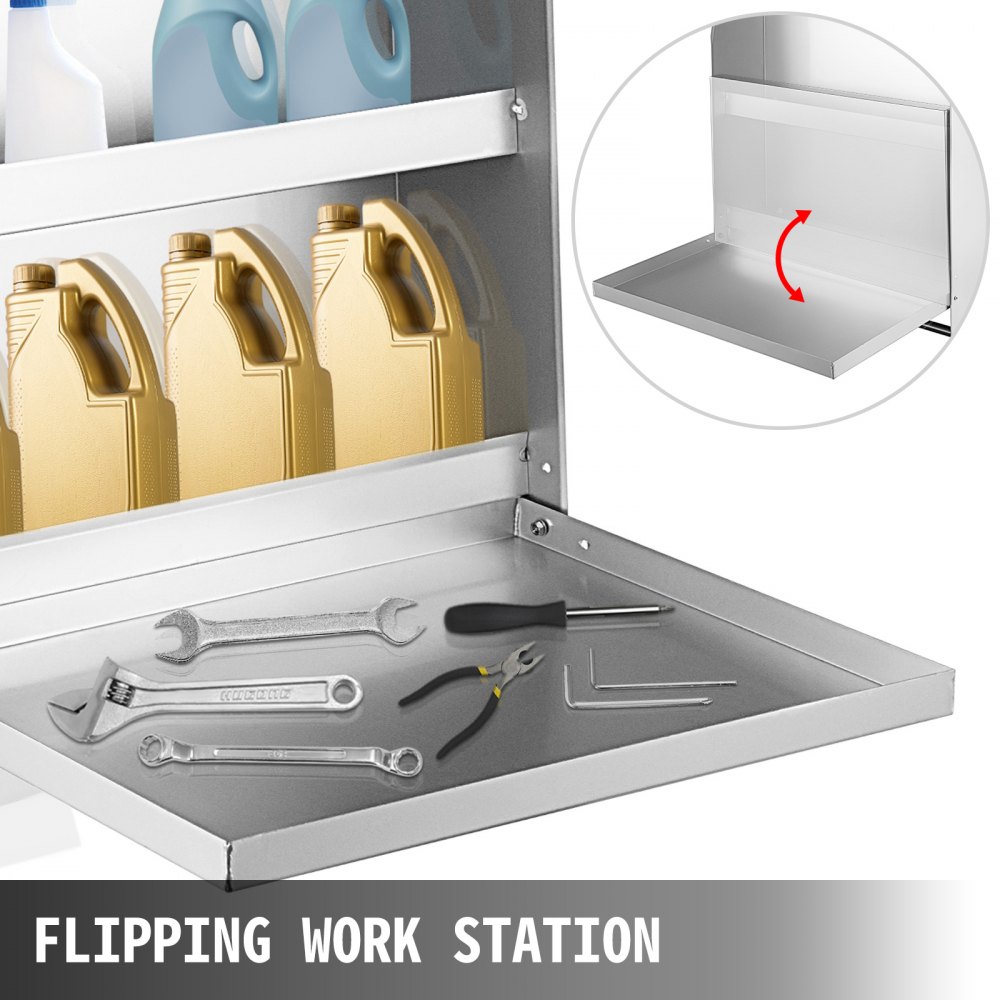 Trailer Door Cabinet Trailer Cabinet Aluminum 33.4x26.3x7.2 Inch Storage Cabinet