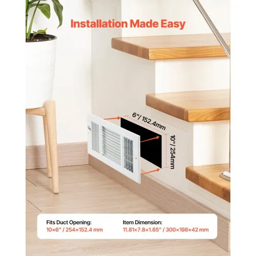 Air Vent Covers By 10 Floor Register VEVOR X 10 Inch Floor