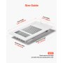 Floor Registers 3-Way 6 x 10 Inch Iron Floor Vents for HVAC Grilles 6-Pack White
