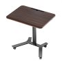VEVOR Standing Desk, Adjustable Height Mobile Stand Up Desk w/ Casters, 715 x 520 mm Small Computer Sit Stand Rolling Workstation w/ Hook, 15 kg Capacity, Foot Pedal Pneumatic Lift for Home Office