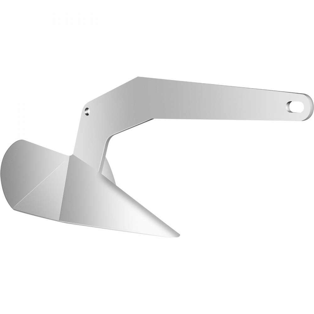 VEVOR Delta Boat Anchor Plow Anchor 14lb 6.3 kg Galvanized Anchor for Small Boat