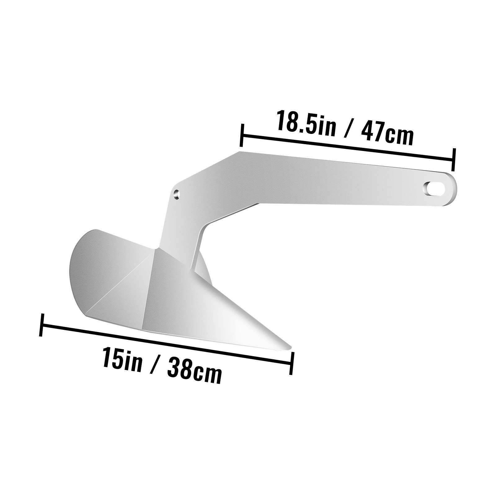 VEVOR Delta Boat Anchor Plow Anchor 14lb 6.3 kg Galvanized Anchor for Small Boat