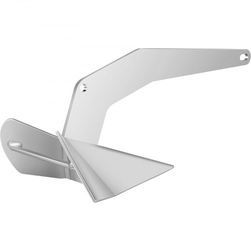 VEVOR Delta Type Boat Anchor 22 lb 10 kg Delta Anchor, Galvanized Steel Boat Anchor, Triangle Plow Anchor Boat Marine Anchor, Heavy Duty Plow Anchor for Boat Mooring on The Beach, Boats from 20'-33'