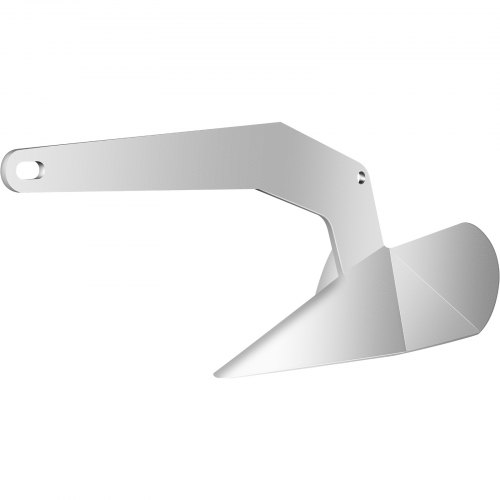 VEVOR Delta Type Boat Anchor 9 lb 4 kg Delta Anchor, Galvanized Steel Boat Anchor, Triangle Plow Anchor Boat Marine Anchor, Heavy Duty Plow Anchor for Boat Mooring on The Beach, for Small Boats
