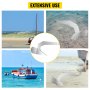 VEVOR Delta Type Boat Anchor 9 lb 4 kg Delta Anchor, Galvanized Steel Boat Anchor, Triangle Plow Anchor Boat Marine Anchor, Heavy Duty Plow Anchor for Boat Mooring on The Beach, for Small Boats