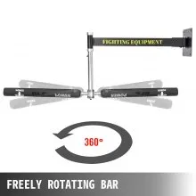 VEVOR Boxing Spinning Bar Wall Mount,Black Punching Spinning Bar for Boxing Speed Trainer,Boxing MMA Speed Reflex Training Equipment for Teenagers and Adults,Exercise Release Stress Lose Weight