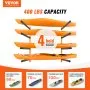 VEVOR Wall Kayak Storage Rack, 4-Capacity Wall Mounted Kayak Holders for Kayak Canoe Paddle Board, Kayak Storage Hooks with Adjustable Padded Arms, 181.4 kg Load Kayak Hanger for Indoor Outdoor Garage
