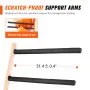 VEVOR Wall Kayak Storage Rack, 4-Capacity Wall Mounted Kayak Holders for Kayak Canoe Paddle Board, Kayak Storage Hooks with Adjustable Padded Arms, 181.4 kg Load Kayak Hanger for Indoor Outdoor Garage