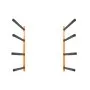 VEVOR Wall Kayak Storage Rack, 4-Capacity Wall Mounted Kayak Holders for Kayak Canoe Paddle Board, Kayak Storage Hooks with Adjustable Padded Arms, 181.4 kg Load Kayak Hanger for Indoor Outdoor Garage