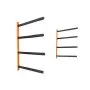 VEVOR Wall Kayak Storage Rack, 4-Capacity Wall Mounted Kayak Holders for Kayak Canoe Paddle Board, Kayak Storage Hooks with Adjustable Padded Arms, 181.4 kg Load Kayak Hanger for Indoor Outdoor Garage