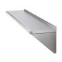 VEVOR 12" x 60" Stainless Steel Shelf, Wall Mounted Floating Shelving with Brackets, 315 lbs Load Capacity Commercial Shelves, Heavy Duty Storage Rack for Restaurant, Kitchen, Bar, Home, and Hotel