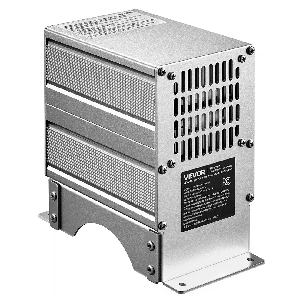 VEVOR Boat Engine Compartment Heater, 400W Bilge Heater Fit Boats Up to 24FT, with Self-Regulating PTC Element & Automatic Thermostat, IP68 Waterproof Fan, Winter Freeze Protection for Boats RVs