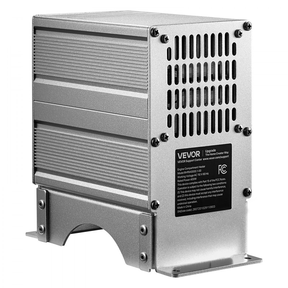 VEVOR Boat Engine Compartment Heater, 400W Bilge Heater Fit Boats Up to 24FT, with Self-Regulating PTC Element & Automatic Thermostat, IP68 Waterproof Fan, Winter Freeze Protection for Boats RVs