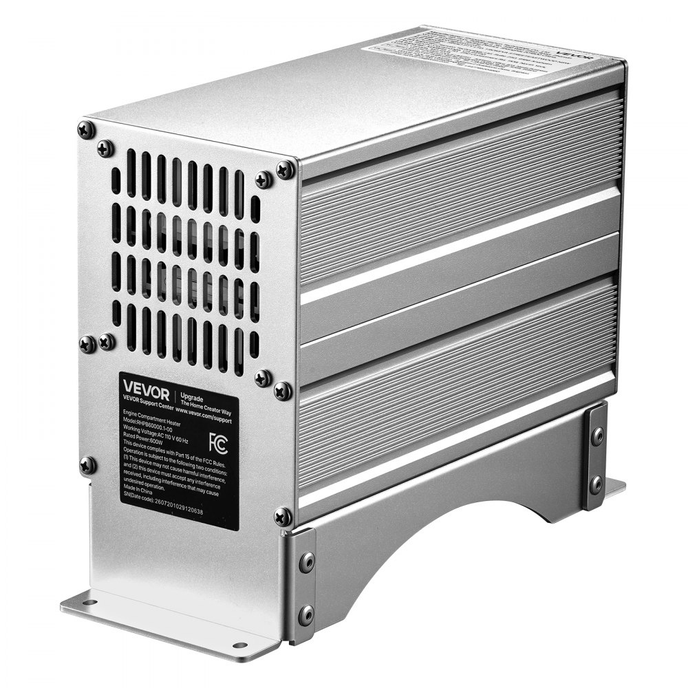 VEVOR Boat Engine Compartment Heater, 600W Bilge Heater Fit Boats Up to 28FT, with Self-Regulating PTC Element & Automatic Thermostat, IP68 Waterproof Fan, Winter Freeze Protection for Boats RVs