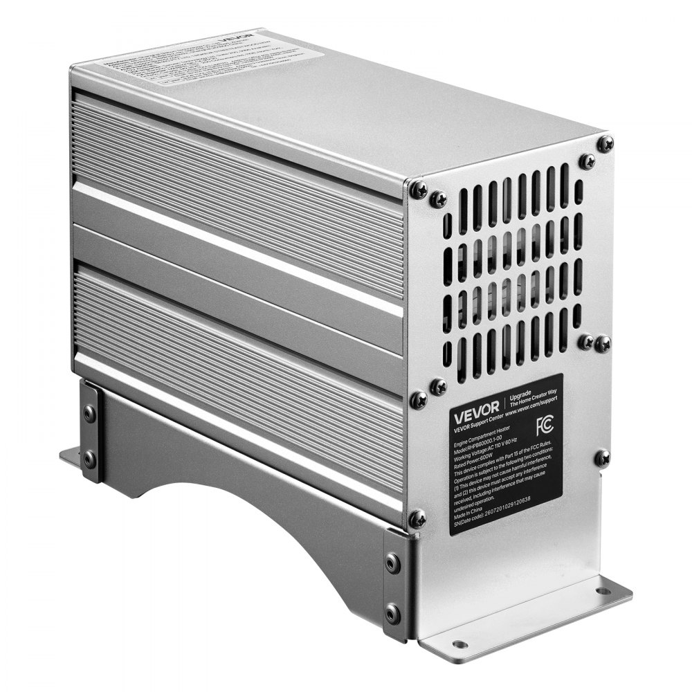 VEVOR Boat Engine Compartment Heater, 600W Bilge Heater Fit Boats Up to 28FT, with Self-Regulating PTC Element & Automatic Thermostat, IP68 Waterproof Fan, Winter Freeze Protection for Boats RVs