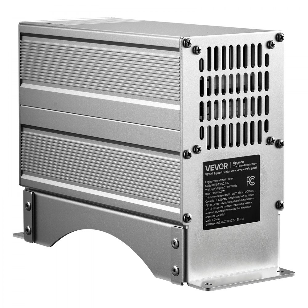 VEVOR Boat Engine Compartment Heater, 600W Bilge Heater Fit Boats Up to 28FT, with Self-Regulating PTC Element & Automatic Thermostat, IP68 Waterproof Fan, Winter Freeze Protection for Boats RVs