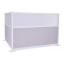 VEVOR Office Divider Privacy Partitions, 2-Pack, 72" x 48" Room Divider Walls, PET Workstation Cubicle Partition with Frosted Acrylic Windows, Freestanding Privacy Panels for Office Library School