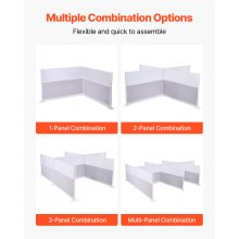 VEVOR Office Dividers Privacy Partition 2PCS 72" x 48" Workstation Divider Walls