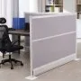 VEVOR Office Divider Privacy Partitions, 2-Pack, 72" x 48" Room Divider Walls, PET Workstation Cubicle Partition with Outlet Covers, Freestanding Privacy Panels for Office Library School