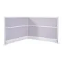 VEVOR Office Divider Privacy Partitions, 2-Pack, 72" x 48" Room Divider Walls, PET Workstation Cubicle Partition with Outlet Covers, Freestanding Privacy Panels for Office Library School